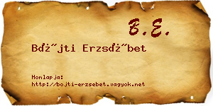 Bőjti Erzsébet névjegykártya